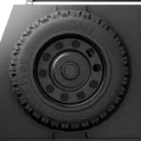 Spare Wheel Holder - Black