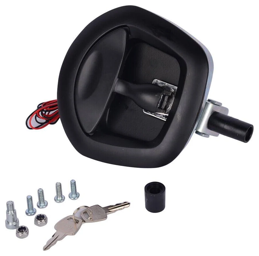 [WTLE-B] Whale Tail Lock with Electronic Actuator 12V - Black (wiring not included)